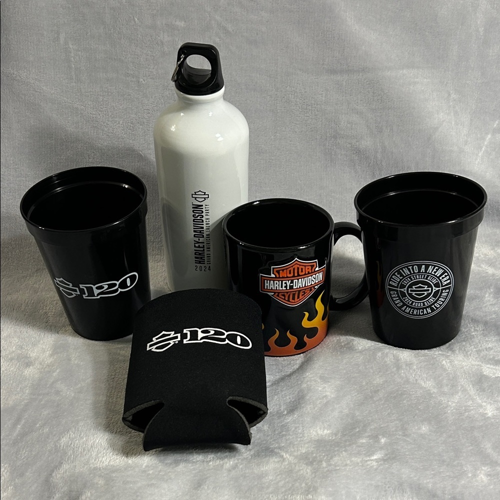 Harley-Davidson Black and White Drinkware Collection